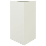 Vidaxx jardinière triangle 50x43x75 cm acier blanc