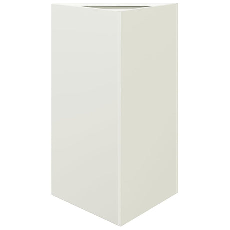 Vidaxx jardinière triangle 50x43x75 cm acier blanc
