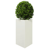 Vidaxx jardinière triangle 50x43x75 cm acier blanc