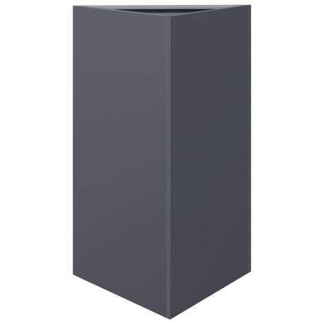 Vidaxx jardinière triangle 50x43x75 cm acier anthracite