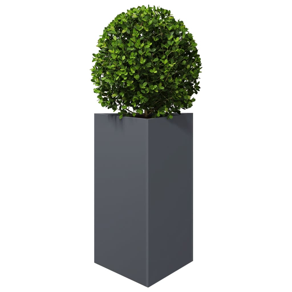 Vidaxx jardinière triangle 50x43x75 cm acier anthracite