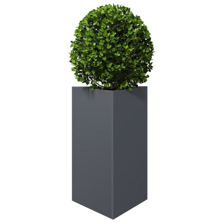 Vidaxx jardinière triangle 50x43x75 cm acier anthracite