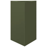 Vidaxx jardinière triangle 50x43x75 cm acier vert olive