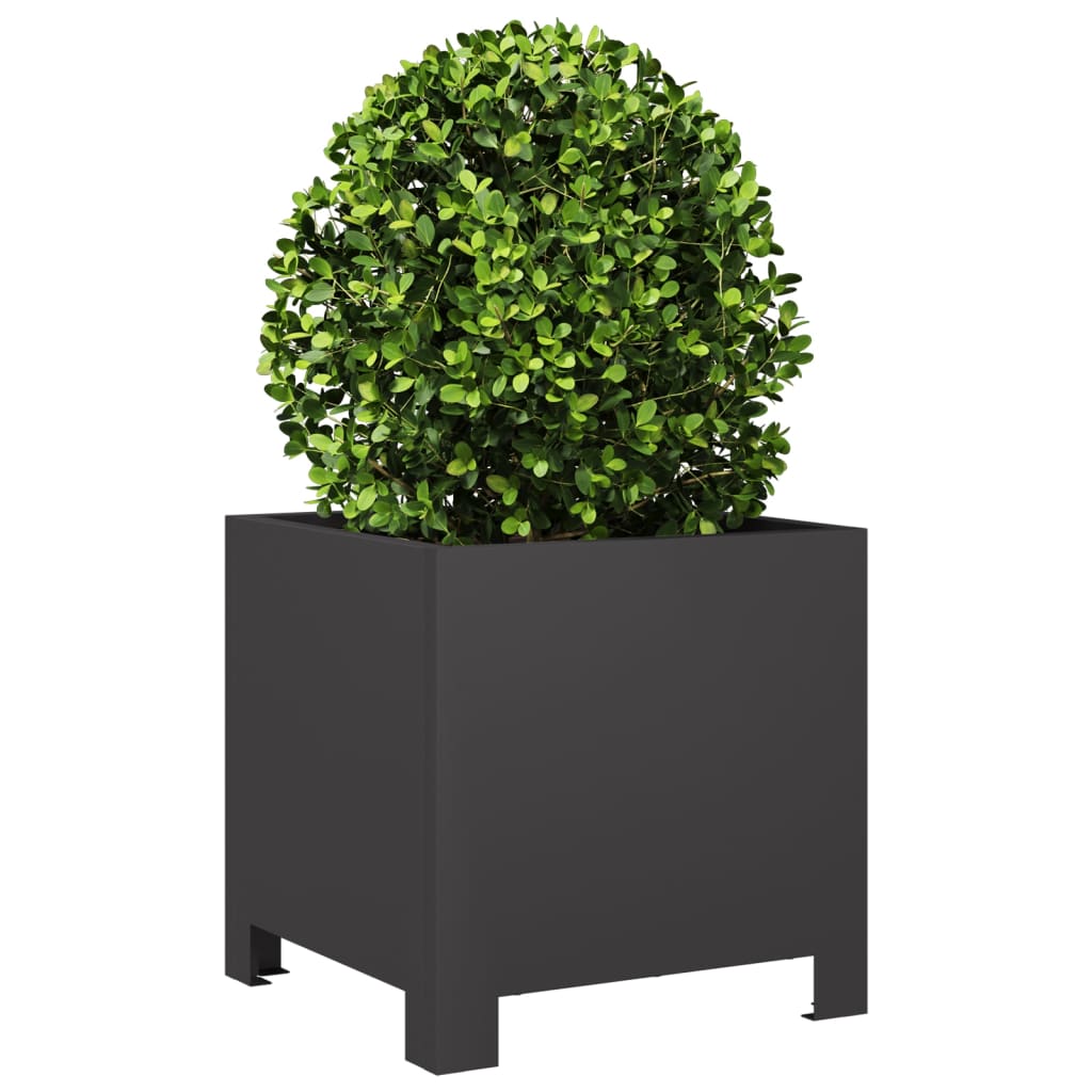 Vidaxx jardinière 30x30x30 cm acier noir