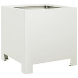 Vidaxx jardinière 30x30x30 cm acier blanc