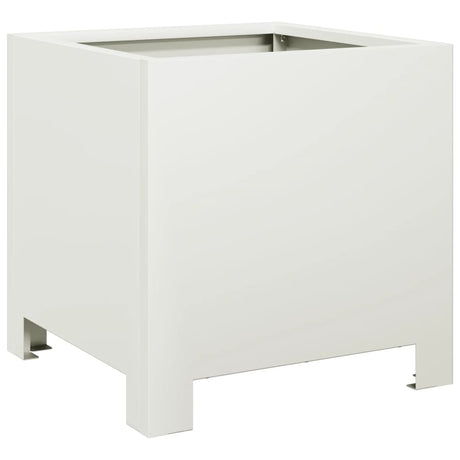 Vidaxx jardinière 30x30x30 cm acier blanc