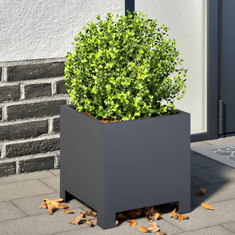 Vidaxx jardinière 30x30x30 cm acier anthracite
