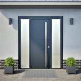 Vidaxx jardinières 2 pcs 30x30x30 cm acier anthracite