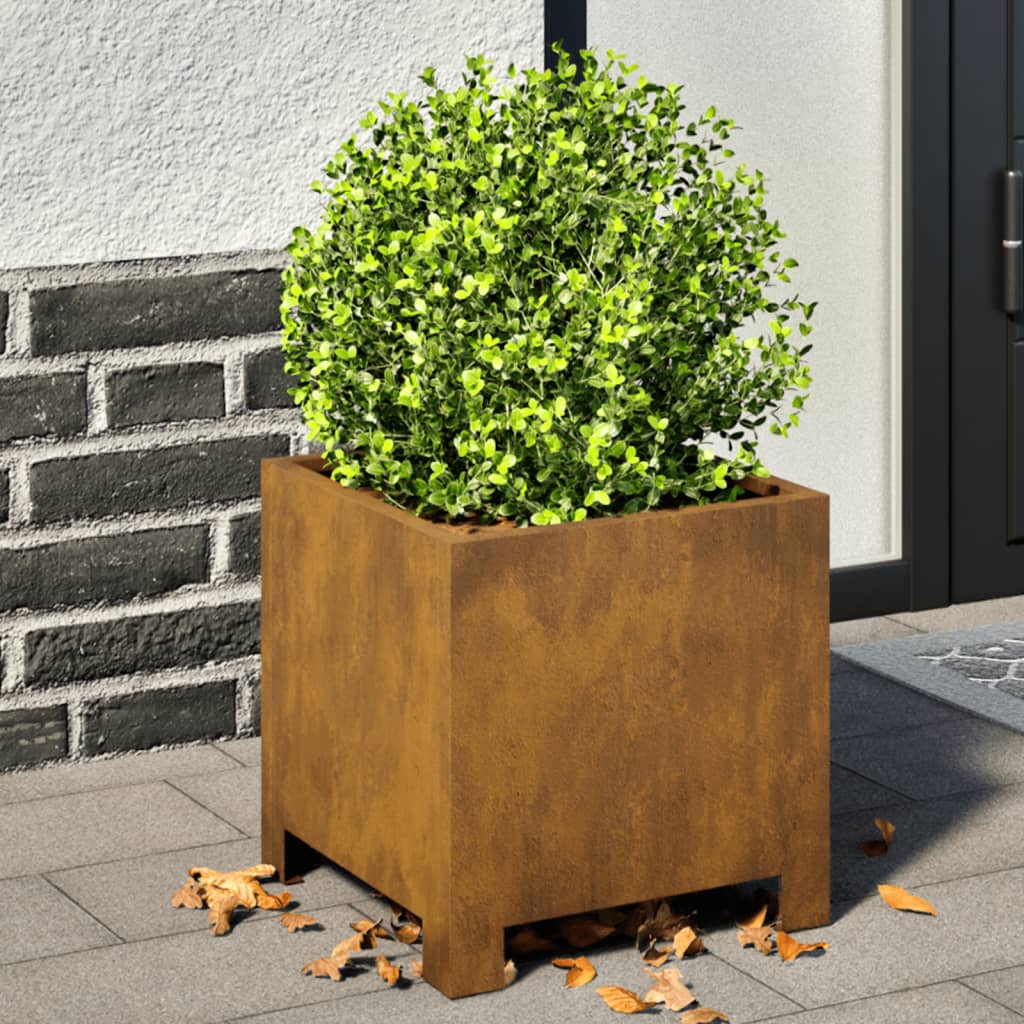 Jardinière Vidaxx 30x30x30 cm acier résistant aux intempéries