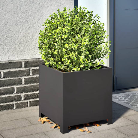 Vidaxx jardinières 2 pcs 40x40x40 cm acier noir