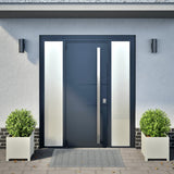 Vidaxx jardinières 2 pcs 40x40x40 cm acier blanc