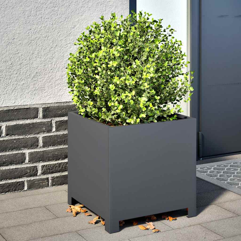 Vidaxx jardinière 40x40x40 cm acier anthracite