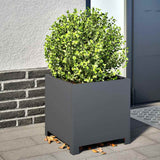 Vidaxx jardinière 40x40x40 cm acier anthracite