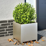 Vidaxx jardinières 2 pcs 40x40x40 cm acier inoxydable