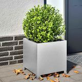 Vidaxx jardinières 2 pcs 40x40x40 cm acier galvanisé
