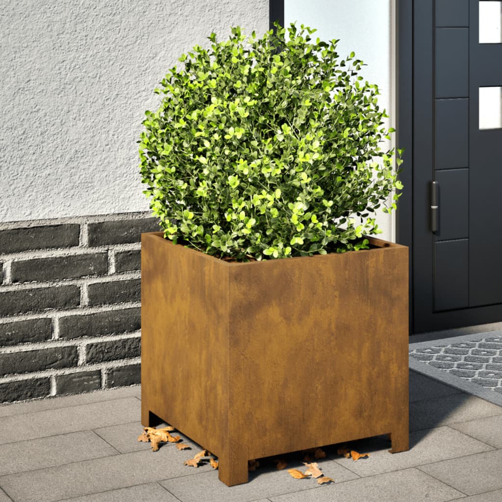 Jardinière Vidaxx 40x40x40 cm acier résistant aux intempéries