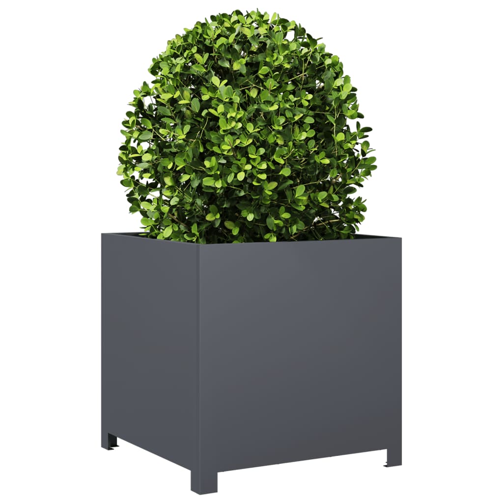Vidaxx jardinière 50x50x50 cm acier anthracite