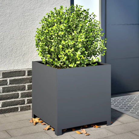 Vidaxx jardinière 50x50x50 cm acier anthracite