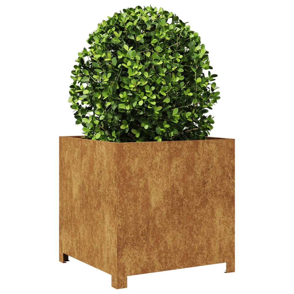 Jardinière Vidaxx 50x50x50 cm acier résistant aux intempéries