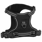 VidaXL harnais pour chien avec bandes réfléchissantes réglable s noir
