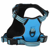 VidaXL harnais pour chien avec bandes réfléchissantes réglable s bleu