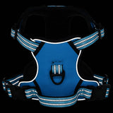 VidaXL harnais pour chien avec bandes réfléchissantes réglable s bleu