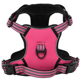 VidaXL harnais pour chien avec bandes réfléchissantes réglable s rose