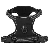 Harnais pour chien VidaXL avec bandes réfléchissantes réglable en noir