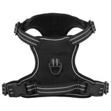 Vidaxl harnais pour chien avec bandes réfléchissantes réglable xl noir