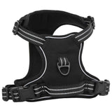 VidaXL harnais pour chien avec laisse et collier réglable s noir