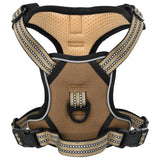 VidaXL harnais pour chien avec laisse et collier réglable s marron