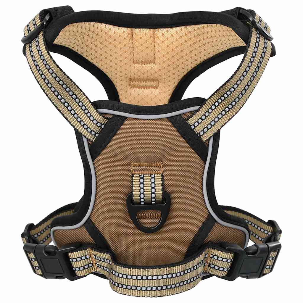 Harnais pour chien VidaXL avec laisse et collier réglable en marron
