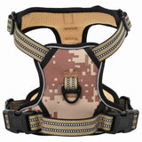 Harnais pour chien VidaXL avec laisse et collier réglable en marron camouflage