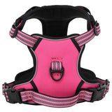 Harnais pour chien VidaXL avec laisse et collier réglable en rose