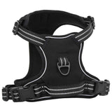 VidaXL harnais pour chien avec laisse et collier réglable l noir