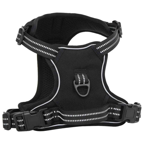 VidaXL harnais pour chien avec laisse et collier réglable l noir