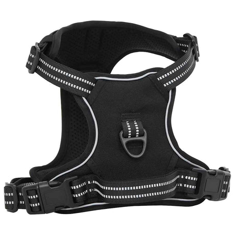 VidaXL harnais pour chien avec laisse et collier réglable xl noir
