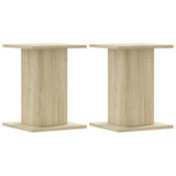 VidaXL Supports d'enceintes 2 pcs 30x30x40 cm bois d'ingénierie chêne sonoma