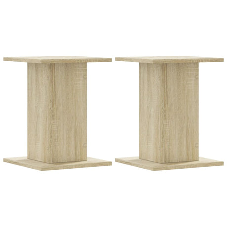 VidaXL Supports d'enceintes 2 pcs 30x30x40 cm bois d'ingénierie chêne sonoma