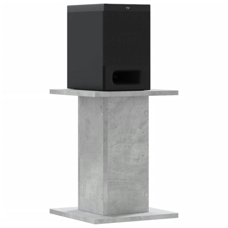 VidaXL supports d'enceintes 2 pcs 30x30x40 cm bois d'ingénierie béton gris