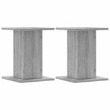 VidaXL supports d'enceintes 2 pcs 30x30x40 cm bois traité gris sonoma