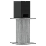 VidaXL supports d'enceintes 2 pcs 30x30x40 cm bois traité gris sonoma