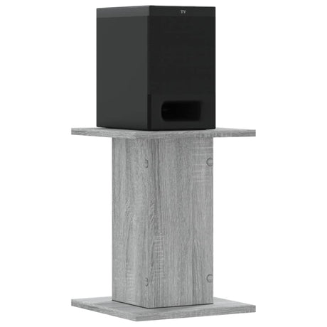 VidaXL supports d'enceintes 2 pcs 30x30x40 cm bois traité gris sonoma