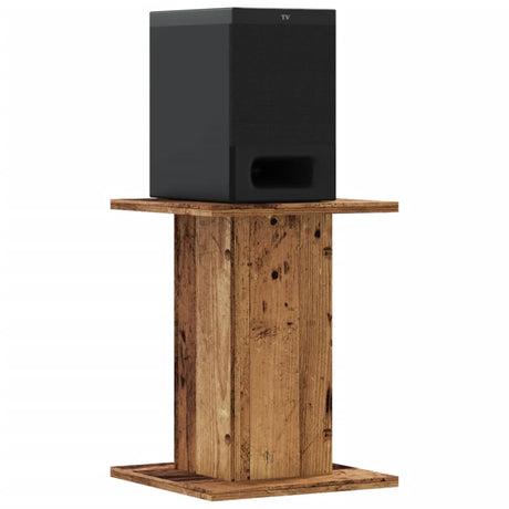 VidaXL supports d'enceintes 2 pcs 30x30x40 cm bois traité, couleur bois ancien