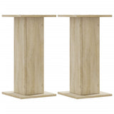 VidaXL supports d'enceintes 2 pcs 30x30x60 cm bois traité chêne sonoma