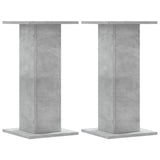 Vidaxl speaker stands 2 pcs 30x30x60 cm Processed wood Betongrijs