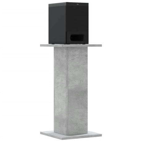 VidaXL supports d'enceintes 2 pcs 30x30x60 cm bois d'ingénierie béton gris