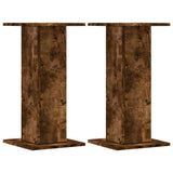 VidaXL Supports d'enceintes 2 pcs 30x30x60 cm bois traité chêne fumé
