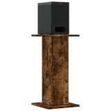 VidaXL Supports d'enceintes 2 pcs 30x30x60 cm bois traité chêne fumé