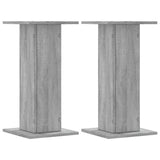 Vidaxl Speaker Stands 2 PC 30x30x60 cm Sonoma grigio in legno trasformato